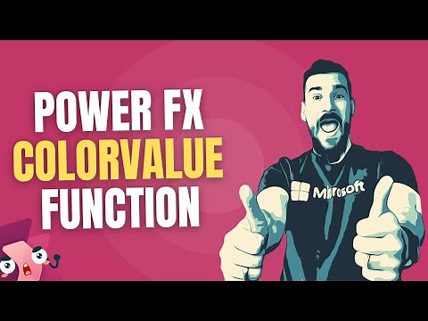 ColorValue Function (Use Hex Color Codes) | Power Fx | Copilot Studio - Power Apps