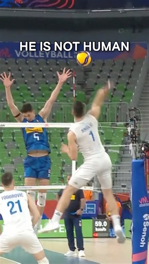 POV: The Blocker Is 2.11m You think you found the gap. You swing with confidence. Then you remember there’s 2.11 meters of Alessandro Michieletto waiting at the net. #VNL2025 #BePartOfTheGame | Volleyball Nations League
