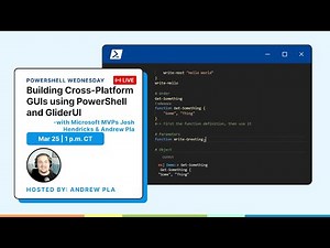 Building Cross-Platform GUIs with PowerShell and GliderUI