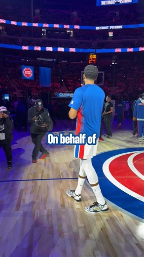 Detroit Pistons | Tobias had a special s/o to the fans | Instagram