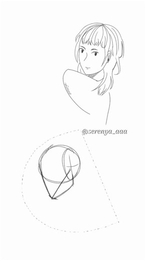 How I draw side profiles #artshorts #arttutorial