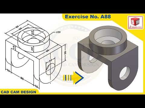 SolidWorks Tutorial for beginners Exercise A88