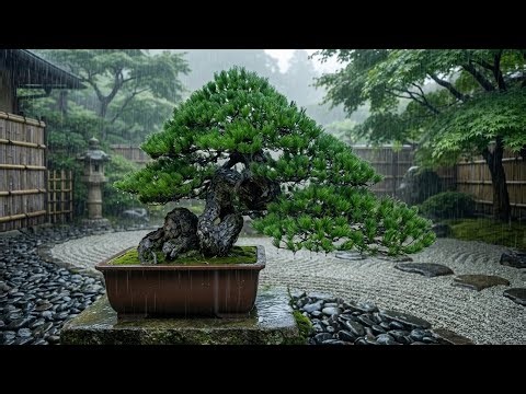 Japanese Bonsai in the rain #2 | The most beautiful Bonsai trees