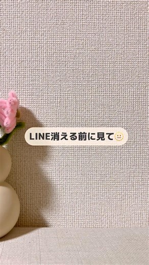 LINE 消える前に見て