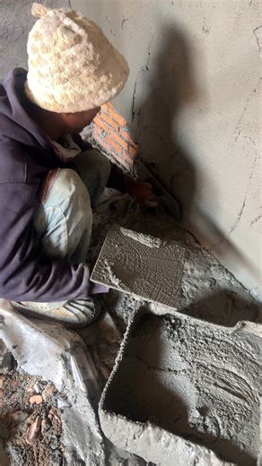 Brick wall making techniques using simple construction tools | Creative Handmades Ideas Diy