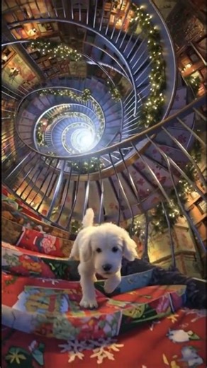 Exploring Santa’s Secret Library: Puppy Edition! 📚✨