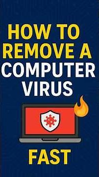🛡️How To Remove a Computer Virus FAST 🔥 | Virus Removal Guide 💻🧠 #CyberSecurity #TechTips