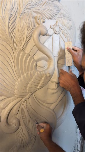 4.5K views · 195 reactions | कृष्ण - krishna #sculptures #clayart #clayworks | gabha.studio | Facebook