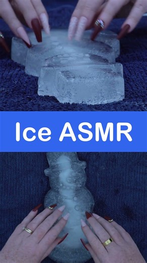 ASMR Tapping & Scratching Ice Snowman #asmr #asmrtapping