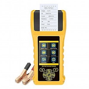 Battery System Testers BT760 Battery Analyzer 30-2000 CCA Battery/Load/Charging/Cranking Test for 8-32V Vehicles HD Vans Trucks Motorcycles Built-in Printer with 3 Rolls Printer Paper 14 Languages