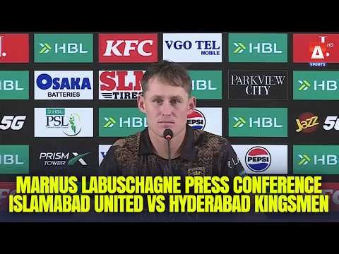 Marnus Labuschagne Press Conference | Islamabad United VS Hyderabad kingsmen | Match 43 Eliminator 2