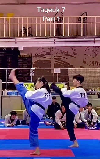 Part 1 Tageuk 7 Poomsae Form: Taekwondo Martial Arts