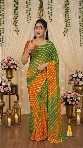 Meesho Sawan Special Saree Haul 💚 | 10 Beautiful Green Sarees Under-400😍|Teej Collection2026 #shorts