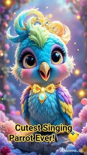 Cutest Singing Parrot Ever 🦜 | Viral Cartoon Video You Can’t Stop Watching!✨