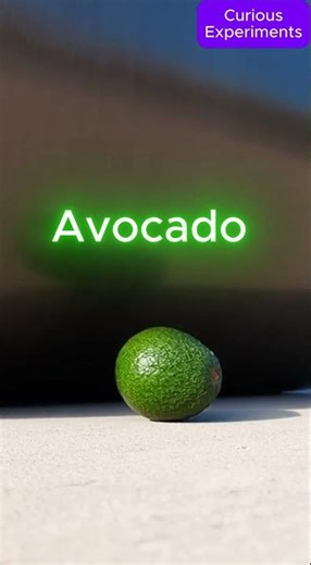 The curious experiment of crushing an avocado with a roller #experiment #test #science #physics