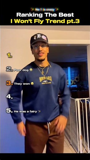 Ranking The Best I Won't Fly Trend (new) #shortsviral