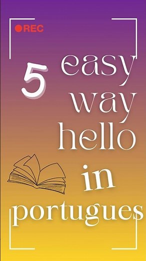 Hello in Portuguese 🇵🇹 | Easy 5 Ways#português#learnportuguese #portugal #vocabulary#learnsportugues