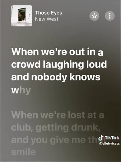 Those Eyes: Full Song and Lyrics by New West