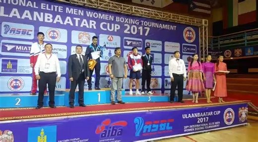 3.1K views · 199 reactions | Ankush Dahiya's brilliant performance bags him a gold medal at the International Elite Men Women Boxing Tournament at Ulaanbaatar. Watch the tricolour flying high along with the National anthem. Great sight. Proud moment. Share the joy! | Boxing Federation of India | Facebook