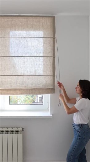 Linen Roman Blind | Heavy Linen Custom Roman Shades | Window Shades - Etsy