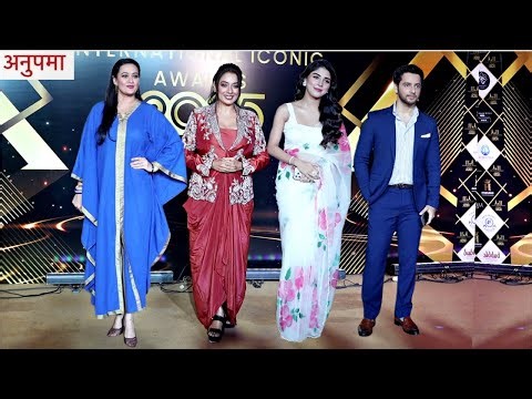 Anupama Serial Cast Anupama, Rahi, Prem, Devika At International Iconic Awards 2025