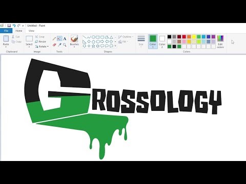 How to draw the Grossology logo using MS Paint | How to draw on your computer