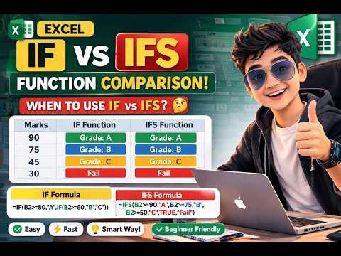 Excel IF vs IFS | कौन सा बेहतर है? (Real Examples)