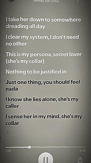 shes my collar - gorillaz and kali uchis | #spotify #lyrics