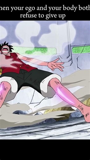 when you body and ego both refused to give up #anime #animeshort #onepiece