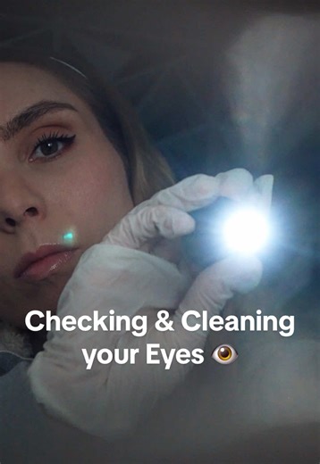 ASMR Eye Check and Cleaning Experience