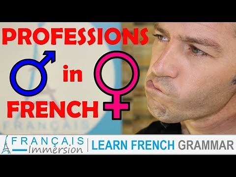 French PROFESSIONS - GENDER (Masculine and Feminine) Les Métiers (Masculin Féminin) + FUN!