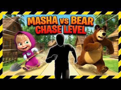 Immersive Interactive Warm Up Fitness | Masha vs Bear Chase | Full Body #3