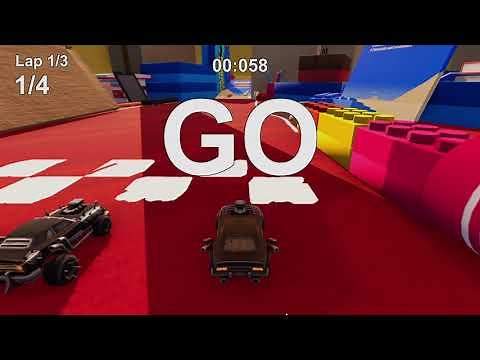 Mini Car Racing Tiny Split Screen Tournament Gameplay (PC Game)