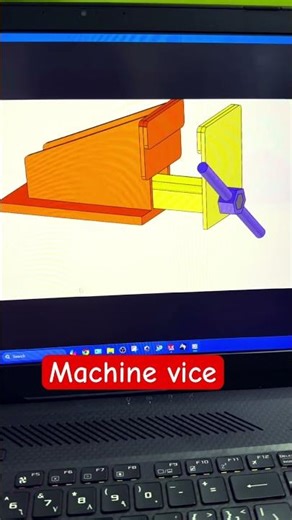 Solidworks machine vice simulation #solidworks #simulation #machine #catia #shorts #shortsfeed #ai