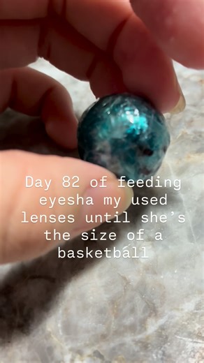 eyeshathecontactball on Instagram: "Day 82! Follow to see eyesha grow!"