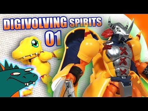 Digivolving Spirits 01 WarGreymon / Agumon Digimon Review