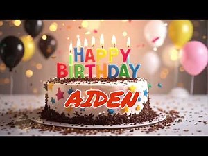 🎂 Happy Birthday Aiden 🎶 | Fun Birthday Song for Aiden | Universal Birthday Music 2025