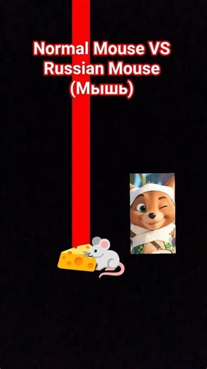 normal Mouse vs Russian Mouse #mouse #memes #funny