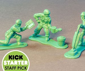 Molding Toy Soldiers Using an Epoxy Mold.