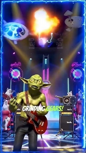 Alien Rock Band Melts the Stage With Epic Guitar Solo!