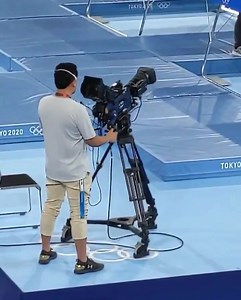 How was your day filming the trampoline final? Up and down! 😬😉 #YearsOfTraining Video from Sara Hussein from AFP on Twitter | Dan Walker TV