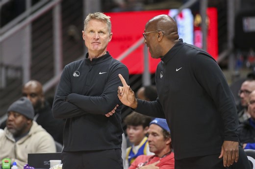 Steve Kerr is moving away from the Warriors, and Andre Iguodala and Mike Brown are rumored to be in the running.