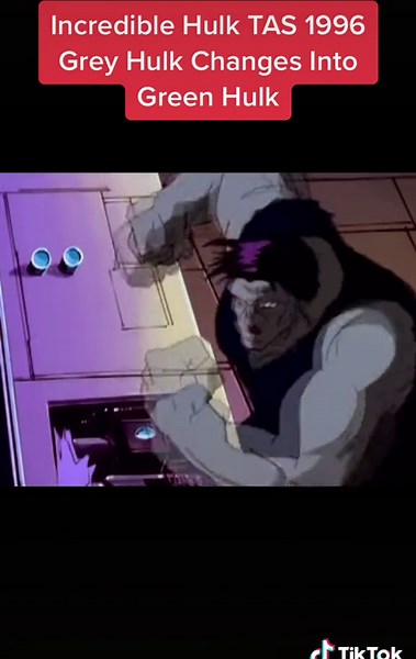 Grey Hulk Transforms Into Green Hulk - Animated Series