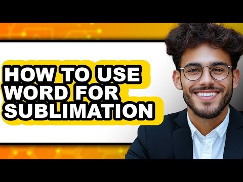 How to Use Word for Sublimation (only Way)