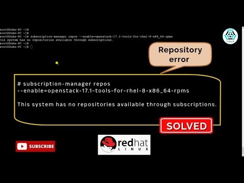 Fix “No Repositories Available Through Subscriptions” on RHEL | OpenStack Repo Enable Error on RHEL
