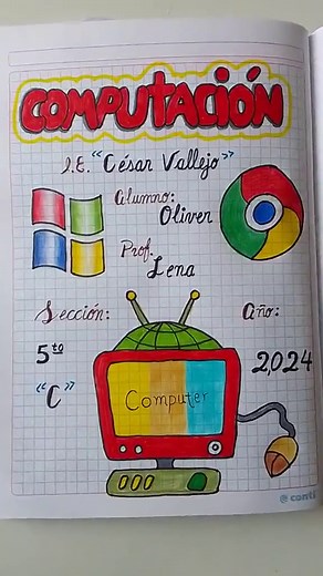 Carátulas Creativas para Computación 2024
