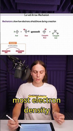 Drawing Curved Arrows for an Acid-Base Reaction #organicchemistry