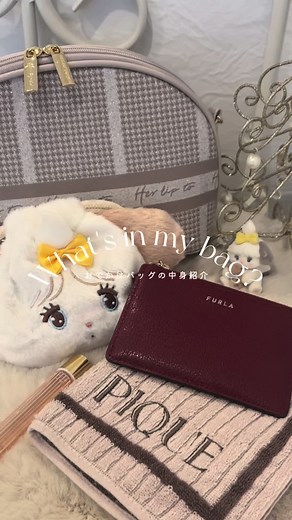 最近の1軍たちです♡ 冬は小さいバッグ持てて嬉しい！ #whatsinmybag #社会人の休日 #mikkocharacters #herlipto #furla