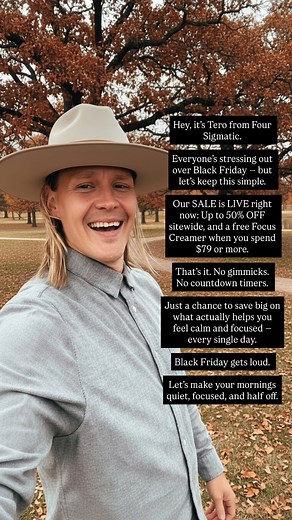 Black Friday is officially here — and it’s our biggest sale of the year. For a limited time, get 50% off new subscriptions and up to 30% off everything sitewide — including Focus Coffee and Original Mushroom Coffee. Plus, when you spend $79 or more, you’ll get a free Focus Creamer, on us. No gimmicks. No waiting. Just smoother energy, sharper focus, and mornings that actually feel good — for half the price. This is your chance to stock up and start your best mornings yet. | Christina the Channel