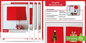 Recycled Christmas Card Craft Instructions